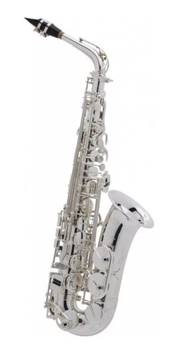 Saxofón Alto Plateado Vincenzo V-sax-as
