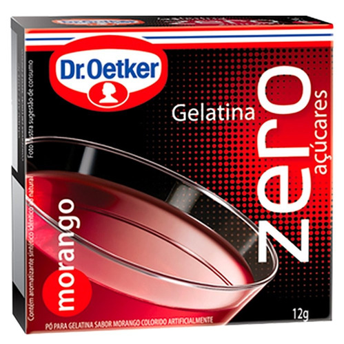 Gelatina Zero de Morango Dr.Oetker 12g