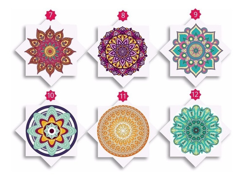 Imagen 3 de 7 de Vinilos Pared Mandalas 30x30cm