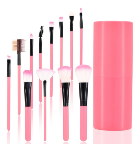 Set 12 Brochas Maquillaje Profesional Cepillos 