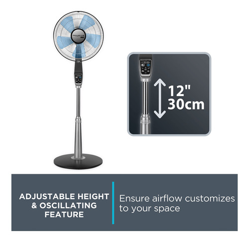 Ventilador De Pedestal Rowenta Turbo Silence Vu5670 135 Cm C