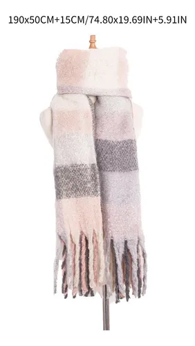 Mujeres Hombres Bufanda De Cashmere Sólido Rosa Claro 2