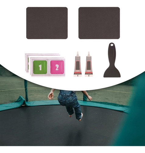Kit De Reparación De Trampolín Rectangular 2 Parches