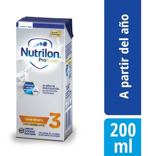 Leche Nutrilon 3 Pro Futura X 200ml Pack X 30 Nutricia Bago