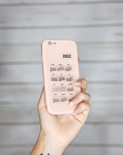 Funda Antigolpes Calendario 2022 Brillos Para iPhone 6 / 6s