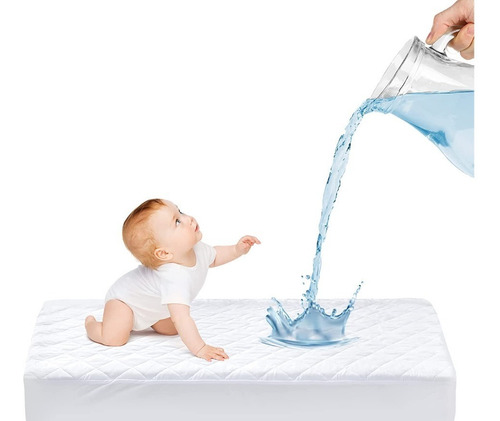 Protector De Cama Cuna Para Bebe Cubre Colchón Impermeable