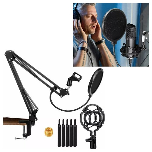Soporte Brazo Microfono Condensador Para Grabación Estudio