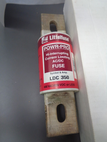 New Littelfuse Ldc 350 Amp Fuse Powr-pro 600 Volt Class Bbd