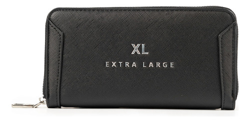 Billetera Xl Extra Large Ariana Negro