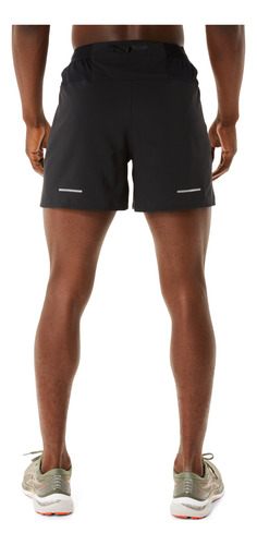 Short Asics Hombre Road 5in Negro Running