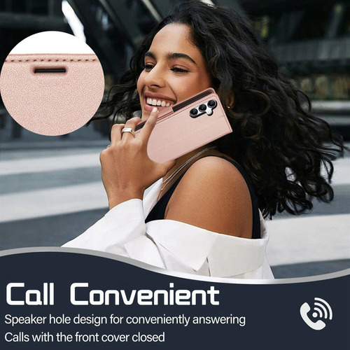Funda De Piel Tipo Cartera Con Tapa Para Samsung Galaxy A56 A36 A26 A16 A06