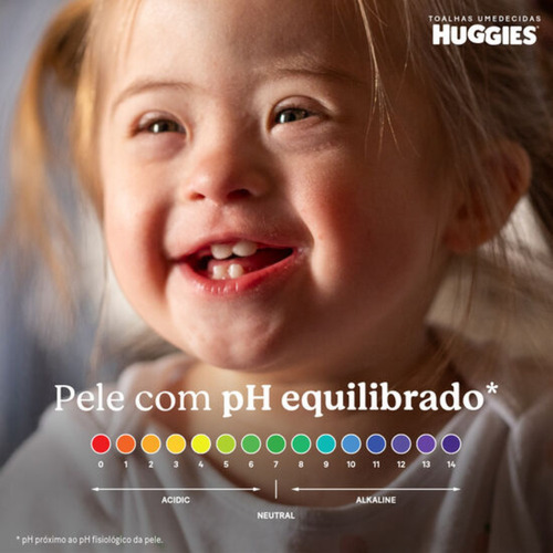 Kit 6x Lenço Umedecido Huggies Rosto E Corpo Pacote 48un