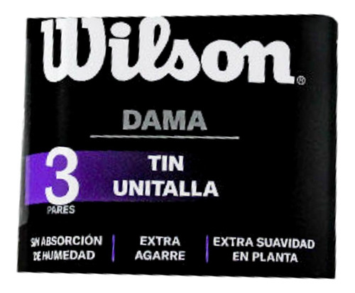 3 Pares Calcetin Tin Mujer Wilson C2237 Colores Suave