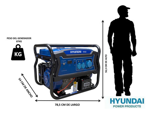 Generador Hyundai Bencinero 8300w Ats + Tablero Transf