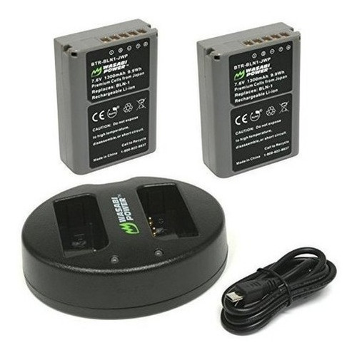 Bateria Wasabi Power Paquete De 2 Y Cargador Usb Dual Para O