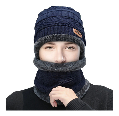 Gorro Bufanda Unisex Frio Invierno Cuello Hombre Mujer