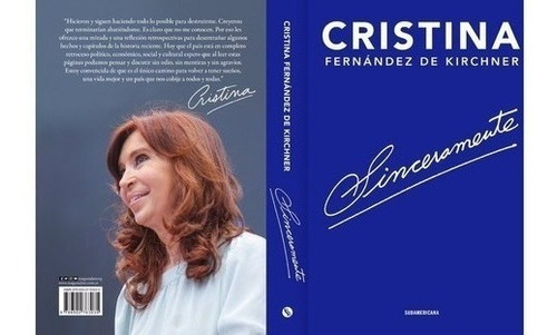Libro - Libro Sinceramente - Cristina Fernandez Kirchner Hay