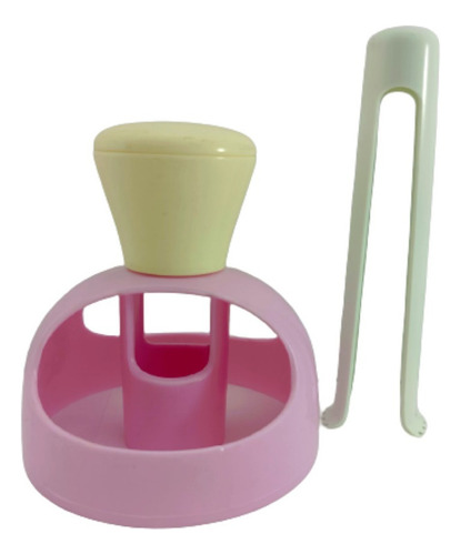 Cortador Marcador De Plastico Para Dona 7.8 Cm Belle Cuisine Color Rosa