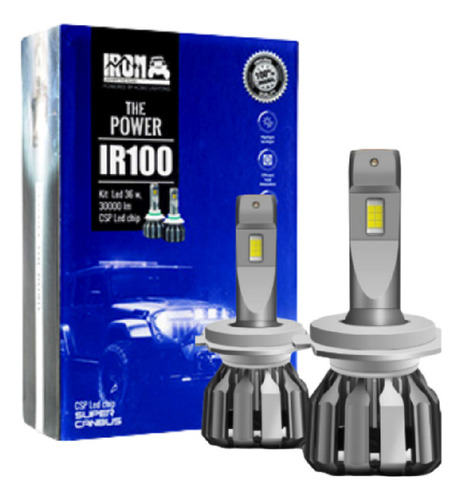 Kit Cree Led H4 Alta Baja Canbus Csp Iron Ir100 No Da Error