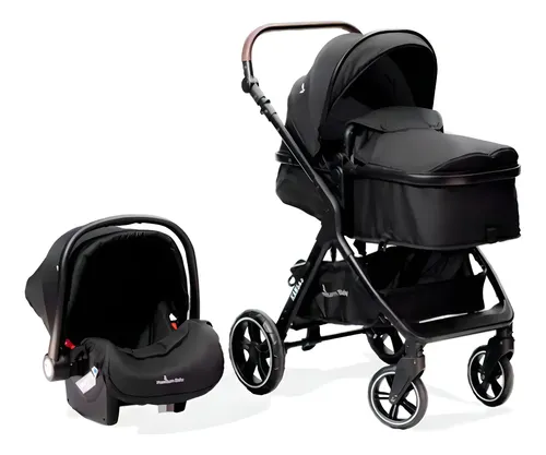 Carrinho de Passeio Premium Baby Kansas TS 3 em 1, com Bebê Confo...