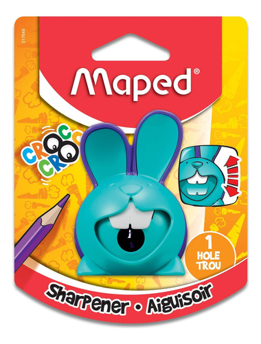 Maped Croc Innovation Sacapuntas De 1 Orificio, Colores Surt