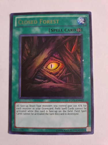 Closed Forest Ydt1-en002 Ultra Rare Video Game Yugioh 