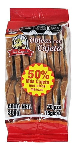 Obleas Con Cajeta La Zagala 15g