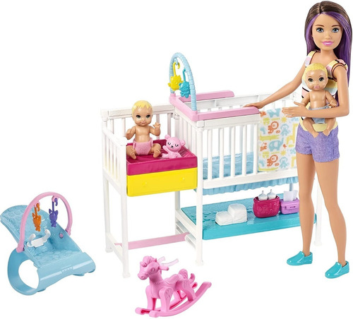 Barbie Playset Juego De Guardería Skipper Babysittters