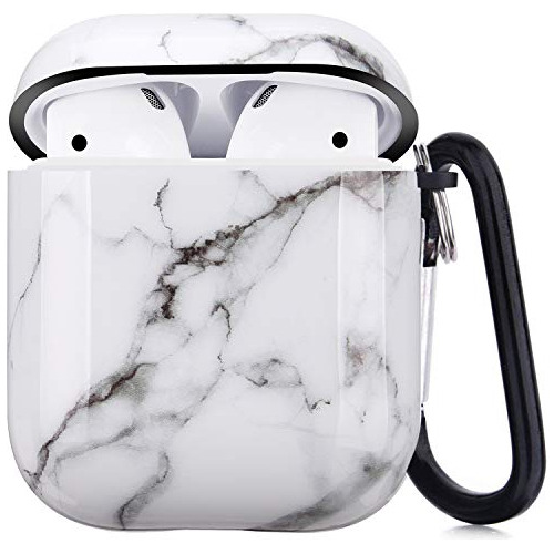 Funda Protectora De Mármol AirPods, Cubierta Dura Port...