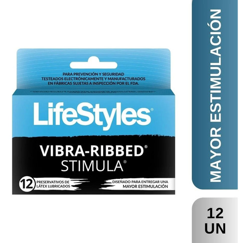 Preservativos Lifestyle Stimula Con Textura Caja 12 Condones