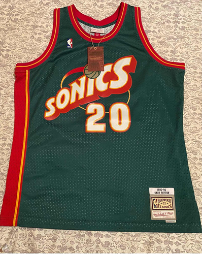 Jersey Mitchell And Ness Super Sonics Seattle Gary Payton Xl