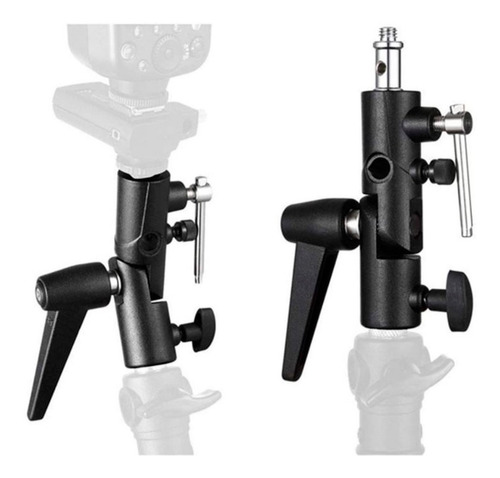Imagen 3 de 7 de Rótula Bracket Tipo H Para Flash De Zapata Speedlite