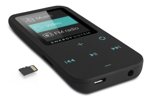 Mp4 Bluetooth Touch 8gb Pantalla Lcd Energy Sistem Color Negro / Mint