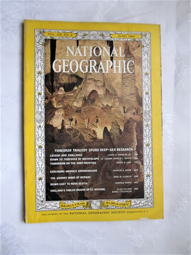 9 Revistas National Geographic 1964 Cada Una 360
