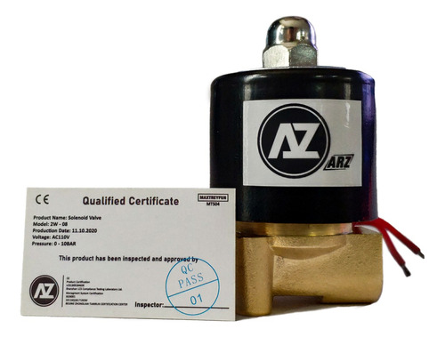 Válvula Solenoide Usos Generales 1/4 Ø Npt Arz Certificadas 