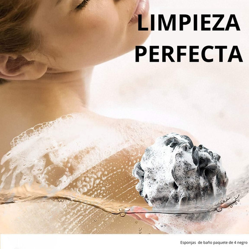 Juego De 4 Esponjas Exfoliantes Para Baño Y Ducha