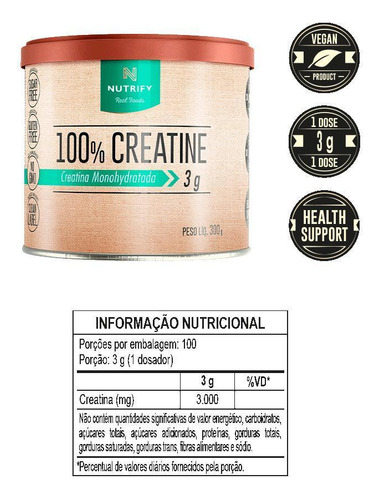 Creatine 100% 300g Nutrify