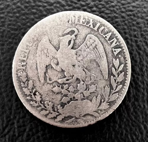 Moneda De Un 1 Real Plata 1834 Durango Do Rm Aguila Francesa