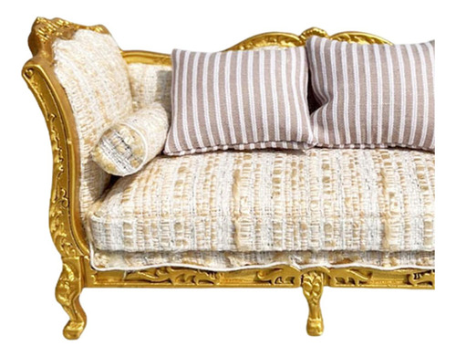 Qa Sofá De Madera En Miniatura, Muebles De Sofá Doble