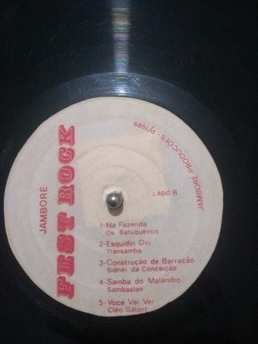 Lp Raro De Samba Rock Fest Rock (Usado)