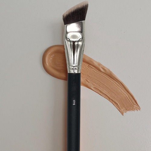 Brocha De Maquillaje Para Base, Brocha Kabuki En Ángulo,
