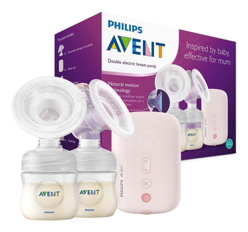 Extractor Electrico Doble Philips Avent Con Bolso Scf393