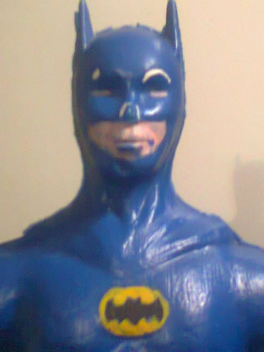 Antiguo Muñeco Batman Plastico Khanis A West Biz Retro Kxz