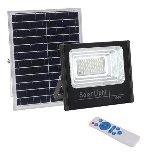 Foco Solar 196 Led 150w + Panel Solar + Control Remoto