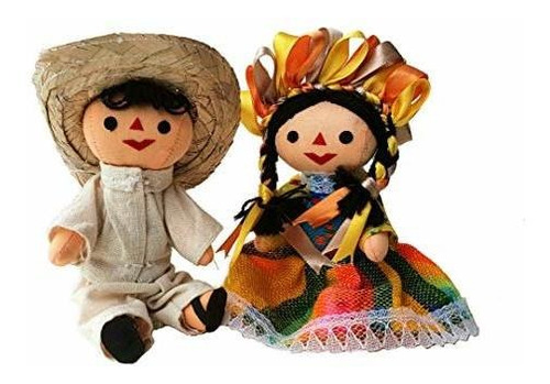 Muñecas De Pareja De Trapo Tradicional Mexicana - 5 Znml8