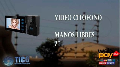 Video Citofono Manos Libres 7  Con Teclado Y Lector 