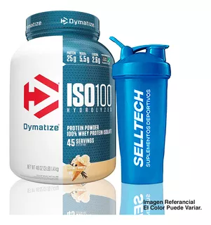 Proteína Dymatize Iso 100 3 Lb Vainilla + Shaker