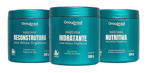 Cronograma Capilar Onixx Brasil Hidrat + Nutrit + Reconst 