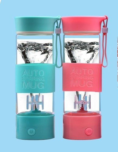 Taza Mini Licuadora Slim Company Portátil Aspas Plásticas Jugos Café Proteina 400ml Barman Color Verde