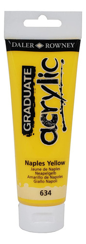 Tinta Acrilica Daler Rowney Graduate 120ml Cor 634 Naples Yellow